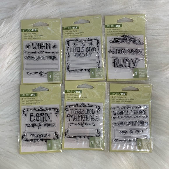 {3/$25} STAMPS clear cling NEW crafts scrapbook - Picture 6 of 6